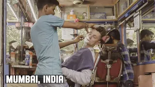 Classic Traditional Mumbai Indian Street Barber Wet Shave