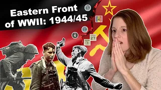 American Reacts to Eastern Front of WWII animated: 1944/45