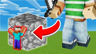 Becoming TINY to cheat in HIDE & SEEK... (Minecraft)