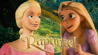 Two Rapunzels Disney/Barbie (Crossover)