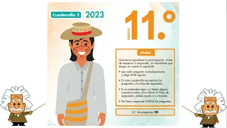 PRUEBA EVALUAR PARA AVANZAR GRADO 11 CUADERNILLO 2 2023 #evaluarparaavanzar