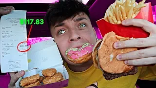 Letting The Person In Front Of Me DECIDE WHAT I Eat for 24 HOURS! (IMPOSSIBLE FOOD CHALLENGE)