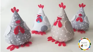 AMAZING HANDMADE 🐤 🐥 Cute easter chickens made of fabric and felt🐤 🐥 Easter decoration