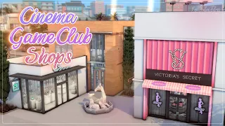 Кинотеатр🍿Игровой клуб🎮Магазины🛒│Строительство│Cinema GameClub Shops│SpeedBuild│NO CC [The Sims 4]