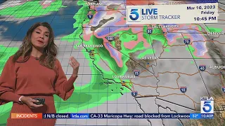 More rainfall forecast for Southern California near week's end