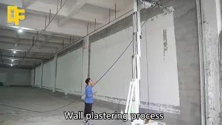 DafangAI -DF062 Wall Finishing Robot Project Demonstration of Wall Grinding, Plastering and Painting