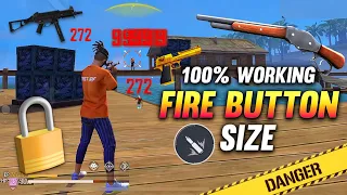 Secret Fire Button Size For Ump Shotgun & Desert Eagle 😲 || Best Fire Button Size Ob43 || Free Fire