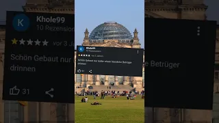 GoogleRatingFails / Das Reichstagsgebäude / Fails