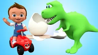 Dinosaur Colors Eggs - Little Baby Fun Ride Color Dinosaurs Learning Kids Educational Video
