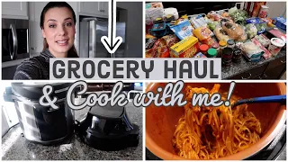 GROCERY HAUL & COOK WITH ME | Family of 7 (AMAZING PRESSURE COOKER RECIPE!!)