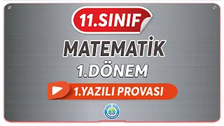 11.SINIF 1.DÖNEM 1.YAZILI SORULARI 1 | 11.SINIF MATEMATİK MatBook | Rehber Matematik