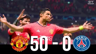 MANCHESTER UNITED VS PSG ! FIFA 24 ! RONALDO, MESSI, NEYMAR, MBAPPE PLAYS TOGETHER