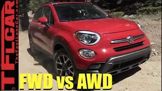 2017 Fiat 500X AWD vs Fiat 500 FWD vs Gold Mine Hill Off-Road Mashup Review