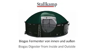 Stallkamp Biogas Fermenter von innen und außen