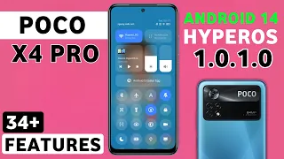 Poco X4 Pro 5G HyperOS 1.0.1.0 Update Features | 34+ Hidden Features | Poco X4 Pro Android 14 Update
