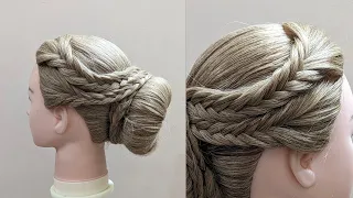 Beautiful Bridal hairstyle | Easy juda hairstyle with front variation