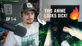 NEW FAN!! 🔥 JUJUTSU KAISEN OPENINGS (1-4) FIRST TIME REACTION