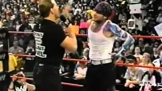 Shawn Michaels confronts Jeff Hardy on Raw