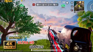 MAX ULTRA HD 90 FPS PUBG MOBILE ON ASUS ROG PHONE 6 / 2023 4K HIGH GRAPHICS GAME