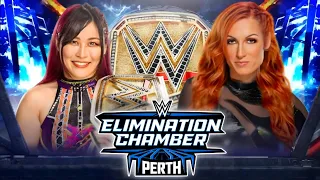 Iyo Sky vs Becky Lynch Women's Championship Full Match WWE Elimination Chamber 2024 Highlights