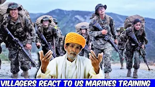 Villagers React To US Female Marines Training ! Tribal People React To US Female Marines Training
