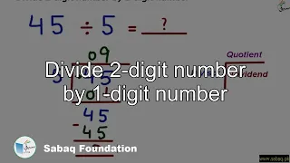 Divide 2-digit number by 1-digit number, Math Lecture | Sabaq.pk