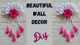 Beautiful wall decor | wall decor | diy  | paper flower wall hanging | paper wall |