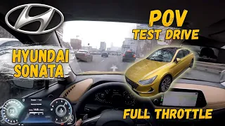 Hyundai Sonata - POV test drive. From city to highway