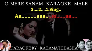 O mere sanam o mere sanam Karaoke scrolling only for MALE Mukesh & Lata mangeshkar