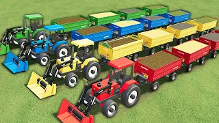FRUIT TRAIN OF COLORS! LOADING AND SELLING DAY with HOBBY TRACTORS! FS22