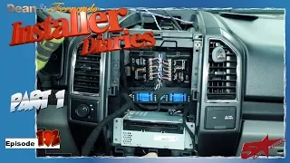 High level 5 channel Kicker Q Class amp install in a F150 Installer Diaries 192 part 1