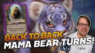 Back to Back Mama Bear Turns! | Hearthstone Battlegrounds | Savjz