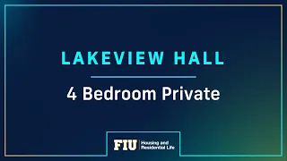 FIU Lakeview Hall Room Tour: 4 Bedroom Private