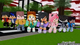 APHMAU CREW KIM, PIERCE, EIN, ZANE, KC, NOI | DUNDUN DANCE | SHUFFLE DANCE - Minecraft Animation