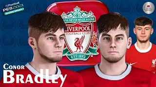 Conor Bradley Face PES 2021 Liverpool NISZ Gaming | PES 2020 | Create Face PES