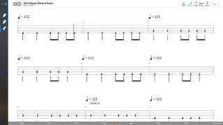 Garbage - Only Happy When It Rains (BASS TAB PLAY ALONG)