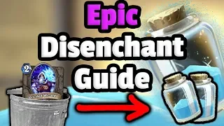 Epic Card Disenchant Guide - Hearthstone Descent Of Dragons