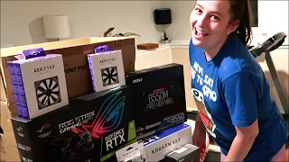 Building Her First Gaming Pc!!! (1500$ Micro ATX BUILD) Ryzen 3 3100 & RTX 2060 Strix!!!