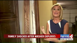Family shocked after washing machine explodes