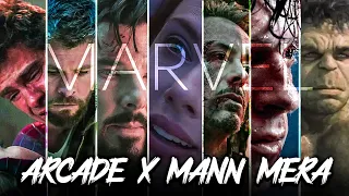 Marvel All characters sad edit | Arcade x Mann mera | Iron man, Thor, Natasha, Spiderman #sadstatus