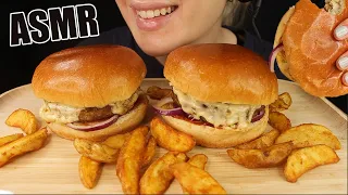 ASMR MASSIVE CHEESEBURGERS w/ FRIES FAST FOOD | MUKBANG EATING SOUNDS No Talking 먹방 | Kasmia ASMR