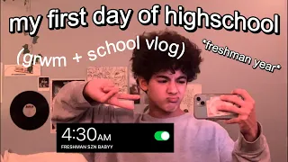 my first day of highschool (GRWM + school vlog) *freshman year*