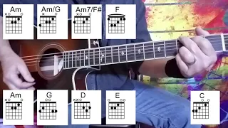 How To Play WHILE MY GUITAR GENTLY WEEPS On Guitar