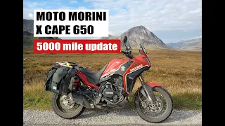 Moto Morini X-CAPE 650 5000 miles UPDATE