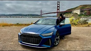 Driving the new Audi RS6 Performance & RS7 Performance in USA | Start up, Rev off, Launch Control