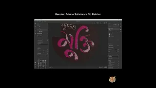 3D embroidery logo creation in Adobe Substance 3d Sampler #shorts