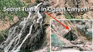 There Are Secret Tunnels Near Ogden Canyon Waterfall