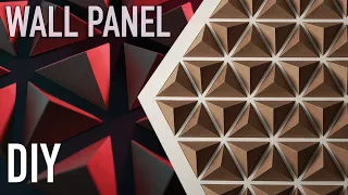 DIY 3D Paper Wall Panel