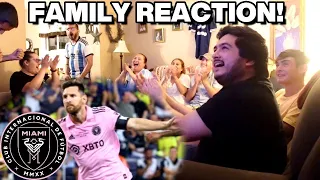 ARGENTINA FAMILY REACTS to Inter Miami vs Nashville!! (LEAGUES CUP FINAL)