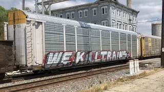 Western Foreign Power In Ohio, Caboose On End Of Train, Trains With DPUs & CSX Interchange With NS